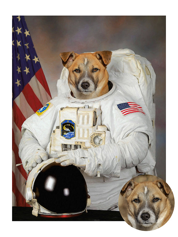 Der Astronaut 2 - benutzerdefinierte Leinwand