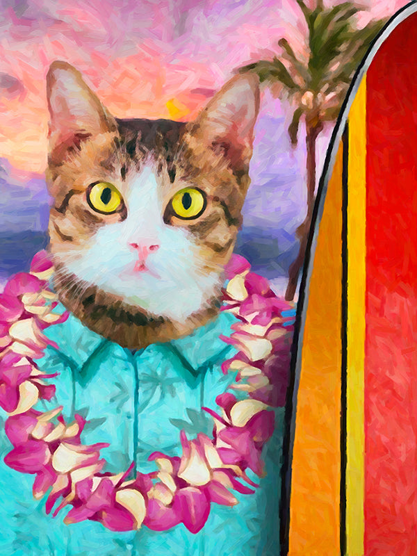 Surfer - benutzerdefinierte Küsse