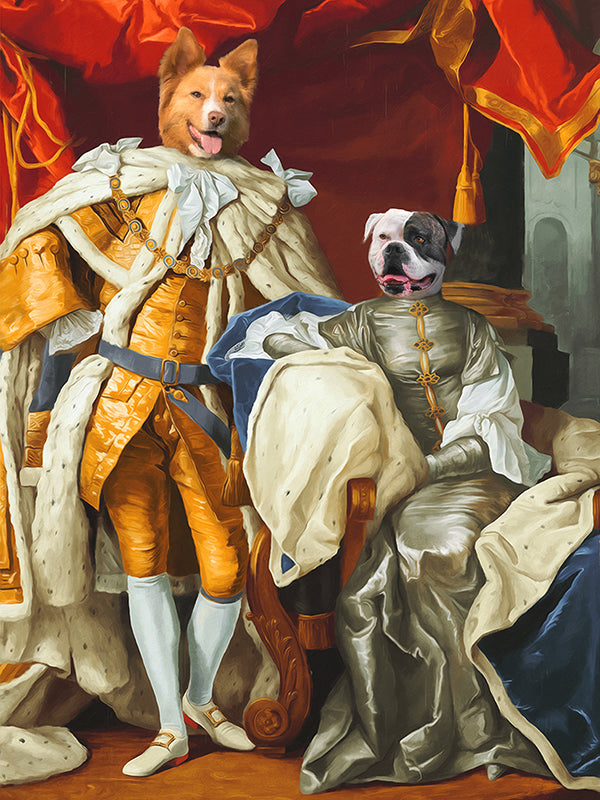 Le couple royal - couverture personnalisée